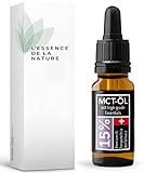 EDLNATURE Hanföl aus Schweizer Bio Hanfblüten 15 Prozent Vollspektrum MCT Aromaöl I handverlesen 10 ml I reines Naturprodukt aus EU zertifiziertem Anb