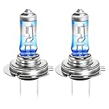WinPower H7 PX26d Glühbirne, +20% weißeslicht - 12V 55W Halogen Scheinwerfer Nebelscheinwerfer Tageslichtlampe Fernlicht/Abblendlicht Auto Motorrad Birne, 2 Stück