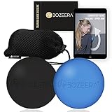 [Lacrosse Ball Massage - 2er Set] Lacrosse Massageball Set – Gummi Ball Set – Faszienball Set -Triggerpunkt Therapie -2x Lacrosse Ball 6 cm Inkl. GRATIS Video-anleitung, Booklet & Tasche – Premium S