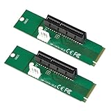 lifebea Computer-Grafikkarten 2 Teile/Satz M.2 NGFN SSD Männlich An Pci-e Express 4X Mutter Converter Adapter M2 Unerwartete Karte Mit 4pin Molex Netzkabel Grafikkarte (Spedito da : La Francia)