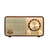 TYX-SS WLAN Radio, Digitalradio Retro Radio HöLzern Petite Kompakt Netzbetriebener Akku Mini Radio, Radio Bluetooth 12 Stunden Sp