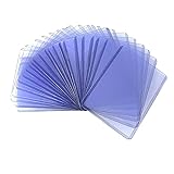 Kartenhülle transparent wasserdicht staubdicht 25 Stück 7,7 x 10,1 cm für doppelseitige Sammelkarten Spielkarten Schutz transparent wasserdicht staubdicht 25 Stück 7,7 x 10,1 cm für Sammelk
