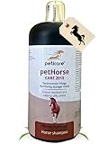 Peticare Pferde-Shampoo - Pflege-Wäsche für alle Rassen, ph-neutrale Haut-Pflege, mild und schonend, erleichtert die Kämmbarkeit, bei Verknoten - petHorse Care 2015