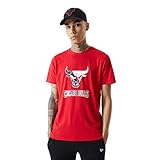 New Era - NBA Chicago Bulls Split Logo T-Shirt - Rot Farbe Rot, Größe M