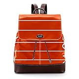 Lässiger PU Leder Rucksack für Herren Damen Schultertasche Studenten Tagesrucksack für Reisen Business Uni Runway Hintergrund Vektor I
