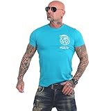 Yakuza Herren Neither The Sun T-Shirt, Scuba Blue, M