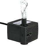 Decdeal Wasserpumpe Aquarium Pumpe Tauchpumpe für Brunnen Aquarium 2W / 2.5W / 4W Op