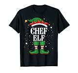 Chef Elf Tshirt Outfit Weihnachten Familie Elf Christmas T-S