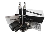 EVOD 2 BDCC Kanger doppel Starterset KangerTech Dual Coil 1,5 Ohm, e-Zigarette (schwarz)