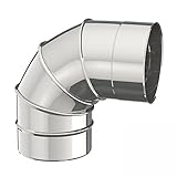 Lewo 1-09-1200-150 Einwandiger Edelstahlschornstein Multibogen 150