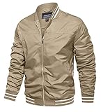 Bomberjacke Herren Winter Fliegerjacke Bundeswehr Übergangsjacke Männer Militär Pilotenjacke Baumwolle Arbeitsjacke Leicht USA Bomber Jacke Pilot Windjacke Outdoor Taktische Herbstjacke Khak