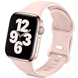 Jiamus Sport Armband Kompatibel mit Apple Watch Armband 38mm 42mm 40mm 44mm,Weiche Silikon Ersatz Armband für iWatch Series 6, 5, 4, 3, 2, 1, SE