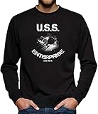 USS Enterprise Sweatshirt Pullover Herren L Schw