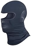 BRUBECK Sturmhaube atmungsaktiv Herren | Balaclava Winter | Gesichtshaube Männer | Gesichtsmaske Snowboard | Motorradmaske | Skimaske | Mask Seamless | Dunkelgrau | Gr. L - XL | KM00010