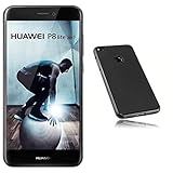 Huawei P8 Lite 2017 Smartphone (13.2 cm (5.2 Zoll) Full-HD Touchscreen, 16 GB, Android 7.0) black & mumbi UltraSlim Hülle für Huawei P8 Lite 2017