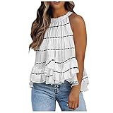 Tshirt Damen Kurzarm Sommer Oberteile Damen Tunika ärmellose T Shirt Tunika Vest Blusentop Strick Weste Top Casual V Ausschnitt Basic Shirt Lässige Druck Sommerbluse Shirt Sexy Tank Top Crop Top