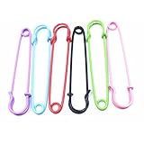 IMIKEYA 6Pcs Große Sicherheit Pins Heavy Duty Sicherheit Pins Metall Pins Sicherheit Pins Nähen Pins Kleidung Clips Werkzeug Qualität Nähen Zubehör (Mischfarben)