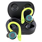 Echte Kabellose Kopfhörer, APEKX Update 5.0 in Ear Kopfhörer Headset mit Automatischer Paarung und Integriertem Mikrofon und Ladetasche für Sportlauf in Grü