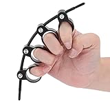 Surebuy Fingertrainer, Gitarrenakkord Fingeröffner Schraubfixierung Anfängerinstrument Übungszubehör für Klavier Gitarre(Schwarz groß (einstellbare Spanne))