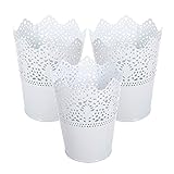 3 Stücke Make Up Pinsel Halter, Makeup Buersten Halter Organiser, Schminkpinsel Behälter, Kosmetikorganiser Zum Aufbewahren Von Lippenstift, Schminkpinsel, Mascara, Haarbürsten Usw (Weiß)