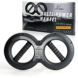 OPHION Unterarmtrainer Handtrainer - Fitnessgerät für zuhause & unterwegs - 4 in 1 Trainingsgerät für Hände, Arme, Schultern & Brust – Multi Power Hantel 30kg – Krafttraining für Fitness & Sp