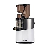 BioChef Altas Entsafter Whole Slow Juicer Pro - Ultra Leistungsstarker Motor, Einfach Gemüse & Früchte Entsaften mit XXL Einfüllschacht, Spülmaschinen Geeignete Einzelteile in Weiß