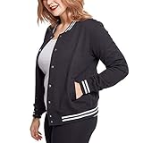 Urban Classics Damen Sweatjacke Ladies College Sweat Jacket ,schwarz ,3XL