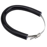 Auspuff Schutzabdeckung, Motorrad Auspuffrohr Abdeckung Anti-Falling Rod Ring-Schutz Abdeckungs Schutz Anti-Hot Auspuff Schutz(Black)