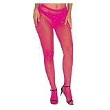 SUNNSEAN Hosenträger Strumpfhose Schritt Spitze Strumpfband Gürtel Strümpfe Sexy Netzstrumpfhosen Strumpfhosen für Damen Kniestrümpfe Sexy