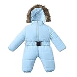 Schneeanzug Baby 0-24 0-3 Monate Jungen Mädchen Born 80 68 74 56 80 86 92 Jungen Fleece Strampler Spielanzug Jumpsuit Outfit Babykleidung Parka Jacke Mantel Winterjacke Kapuzenjacke Übergangsjack