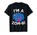 I‘m A Zom-Bi Rock Hand Symbol Bisexuelle Flagge Halloween LGBT T-S