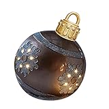 23.62in Weihnachtsdekorationen Outdoor Weihnachten Aufblasbar Ball aus PVC Weihnachtsbaum Dekoration Ball Christmas Balls Weihnachtskugeln Hängende Aufgeblasen O