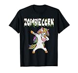 Dabbing Zombie Einhorn Zombiecorn Halloween Kostüm Junge Mädchen T-S