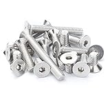 CONPHERON Senkkopfschrauben mit Innensechskant, Senkkopf Schrauben Edelstahlschrauben Maschinenschrauben M8x12mm,10 Stück