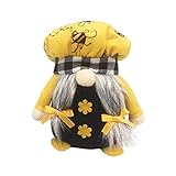Briskorry Bienenfest Wichtel Bienenzwerge GNOME Plüsch Wichtel Bee Puppen Dekor Zwerg Dekoration Bienenzwerge Wichtel Figuren Plüschpuppe Festliche Geschenk für Kinder, Bauernhaus Tischdek