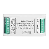 YXyuexin 3-Kanal-LED-Decoder, RGB mit DMX512-Konstantspannungssteuerung, geeignet für Bühnenlichtleiste 9‑24 V