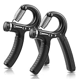 NIYIKOW 2er Set Handtrainer Unterarmtrainer, Einstellbarer Widerstand 10-60kg, Hand Unterarm Trainingsgerät, Grip Griffkraft Trainer, Rutschfester Griff, Für Sportler und Handrehabilitationsübung