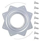Drehteller Lazy Susan Drehlager Drehplatte 360Grad 4' Quadratisch Drehbeschlag für Anzeigen-Regal und Möbel küche TV Rack Schreibtisch E