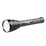 TrustFire J18 LED Taschenlampe 8000 Lumen mit 7 x CREE XM-L2 LED bis 900M und 5 Modi für Indoor, Outdoor, Nacht und Wandern - durch 2 oder 3 x 18650/26650 Akkus angetrieben (Akkus Nicht enthalten)