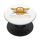 I Saw, I Conquered, I Came - Veni Vidi Vici Parody - SPQR PopSockets mit austauschbarem PopGrip
