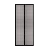 Rhino Insect Screen Insektenschutz Türvorhang Magnet, Insektenvorhang, Magnet Fliegengitter Tür, Moskitoschutz, 95 x 215 cm, schwarz, 03798