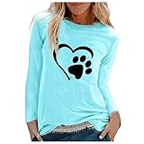WWricotta Longbluse Damen - Sport Tshirts Damen Schwarzes Oberteil Damen Weites Tshirt Damen Essentials Damen Langarmshirt Damen V-Ausschnitt Enge Oberteile D