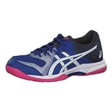 Asics Damen Gel-Rocket 9 Indoor Court Shoe, Blue/White, 40.5 EU