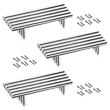 Lospitch 15 Stück Türgriff Küche Möbelgriffe, Edelstahl Küchengriffe Schrank Schublade stangengriff edelstahl - Bohrlochabstand 128mm Kleiderschrank Zieht G