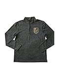 Majestic Herren Pullover NHL Golden Knights Primary Logo Half Zip Pullover, Schwarz Gry Htr MQAD, M