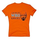 T-Shirt Breaking Bad Heisenberg I'm The one who Knocks Shirt Tee Fan, XXL, orange-Cy