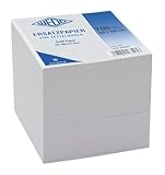 Wedo 27026540 Ersatzpapier (für Zettelbox holzfrei, 9,9 x 9,9 cm) 700 Blatt) weiß