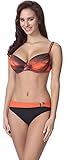 Feba Figurformender Damen Push Up Bikini F01 (Muster-315, Cup 75H / Unterteil 38)