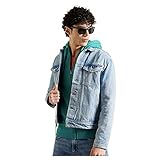 Superdry Herren Highwayman Trucker Jacke Besen Hellblau XXL
