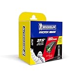 MICHELIN Protek Fahrradschlauch, Schwarz, 27.5' 48/62-584, SV 40